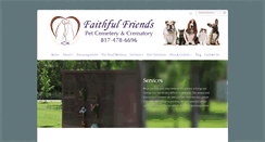 Desktop Screenshot of faithfulfriendspetcemetery.com